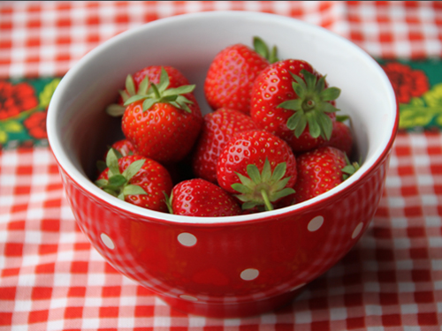 Erdbeeren in einer Schüssel
